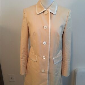 Brooks Brothers Cream Pea Coat